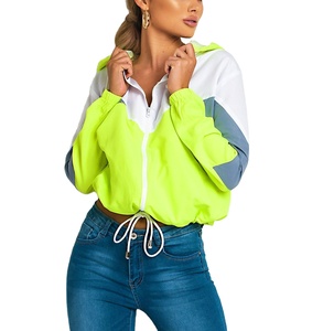 Verano al aire libre ropa informal activa deportes chaqueta de nailon de secado rápido transpirable colores sólidos gimnasio Fitness chaqueta cortavientos Mujer - Product Image 4