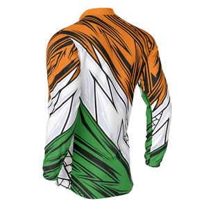 Maillot de cyclisme pour hommes dégradé graphique évacuation de l'humidité respirant manches longues VTT chemise pour le vélo et l'équitation - Product Image 3