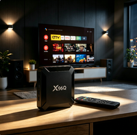 Nouvelle Box TV Android Intelligente X96Q 2026 Android 14 RK3518 2+16 Go de Mémoire Port Réseau 100M 8K