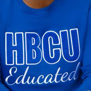 HBCU Sigma Chenille Sweatshirt Educated Embroidery Greek Letter Apparel Classic <b>Crewneck</b> Soft Fleece Pullover for Men - Product Image 2