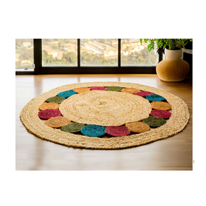 Tapis personnalisés 100% en jute de créateur Tapis tressés de style moderne faits à la main pour la cuisine, le salon et la chambre à coucher-Disponible dans n'importe quelle taille - Product Image 2
