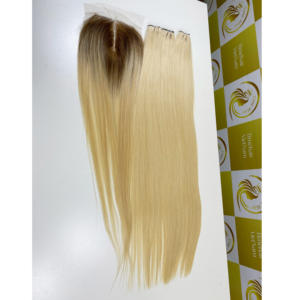Blonde longue vietnamienne Bonestraight Weft Bundles Hot Trending All-Length Colors Prix de gros pour les extensions de cheveux humains - Product Image 5