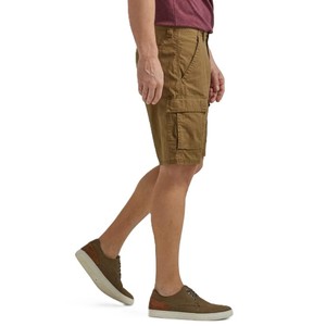 Vente en gros de shorts classiques ajustés extensibles pour hommes 100% coton shorts extensibles cargo décontractés tricotés au genou - Product Image 2