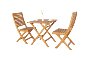 <b>Folding</b> Bistro Set with Space Saving Design Durable Frame and Weather Resistant Finish Ideal for Outdoor Cafes Balconies - Product Image 1