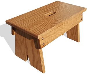 Taburete de Madera Artesanal con Tejido de Algodón y Yute, Taburete Decorativo para Sala de Estar - Product Image 5