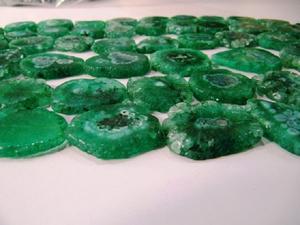 ลูกปัดควอทซ์แสงอาทิตย์สีเขียว25มม. รูปทรงแฟนซี10นิ้วราคาเส้นยาวสำหรับทำเครื่องประดับลูกปัดหินขายส่ง - Product Image 2