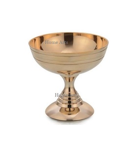 Tasse de crème glacée de qualité exclusive tasse de crème glacée polie en cuivre martelé en acier inoxydable pour l'utilisation de fête d'anniversaire - Product Image 5
