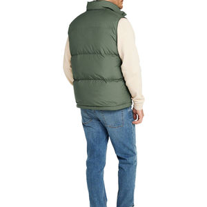 Custom Logo <b>Lightweight</b> Waistcoat Warm Bubble Packable Sleeveless Plus Size Vest Winter Puffer Men's High Quality Outdoor - Product Image 2