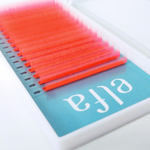 Extensiones de Pestañas Individuales de Neón de Alta Calidad, Marca ELFA, Material de Fibra HY LON, Naturales, Suaves, Fáciles de Abanicar, Estuches Completos - Product Image 5