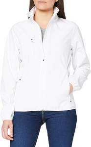 Nouvelle arrivée 2025 Veste coupe-vent SoftShell légère et chaude pour femmes Respirante Fermeture éclair Design imprimé pour la randonnée et la course à pied - Product Image 3