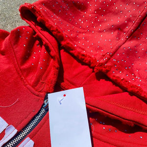 Sweat à capuche OEM personnalisé en gros, effet délavé, broderie 3D en relief, en molleton bouclette 100% coton, pour homme, hiver - Product Image 5