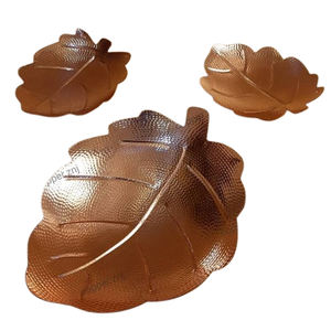 Cuenco hecho a mano de aluminio y cerámica de lujo, diseño de forma irregular para fiestas de boda, personalizado y ecológico - Product Image 2