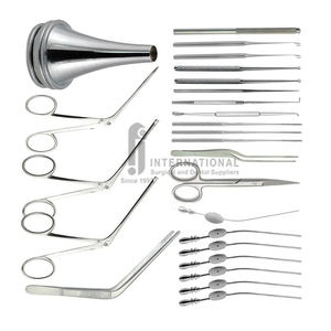 Juego de miringotomía para cirugía de oído medio Premium, 28 Uds., instrumentos quirúrgicos de acero inoxidable, bandeja de esterilización, base de miringotomía ENT - Product Image 5