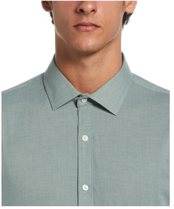 Venta caliente de los hombres de diseño delgado antiarrugas transpirable Camisa de algodón de manga larga Formal/Casual elegante liso teñido BD para el verano - Product Image 3