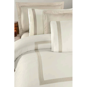 Parure de lit de luxe 6 pièces King Size en satin de coton, housse de couette XL, drap-housse, taies d'oreiller, technique de couture solide pour la maison - Product Image 3