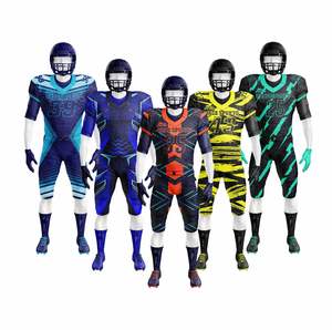 Uniforme de Fútbol Americano Sublimado, Pantalones Cortos de Poliéster con Estampado de Sarga, Transpirables, de Secado Rápido, con Logotipo Bordado - Product Image 3