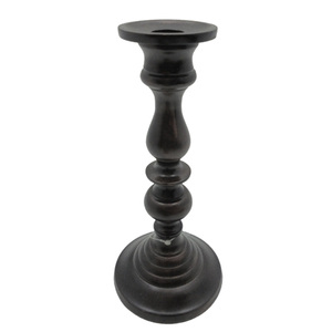 Ensemble de 2 bougeoirs en aluminium bougeoirs antiques en cuivre blanc ouvert pour salon et décoration de mariage faits à la main en vrac - Product Image 3