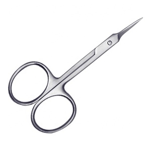 Nouveaux ciseaux pointus pour cuticules Ciseaux à cils pour manucure et sourcils Ciseaux incurvés en acier inoxydable Personnaliser l'emballage avec logo - Product Image 4
