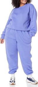 Sweat-shirt à manches longues bleu violet conçu sur mesure pour femmes imprimé sans couture pour Yoga Fitness respirant - Product Image 3