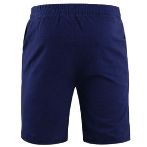 2024 nouveaux hommes toile taille haute élastique Shorts respirant séchage rapide tenue décontracté classique à la mode haute rue Style en gros - Product Image 6