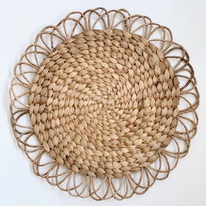 แผ่นรองจานทำมือจากผักตบชวา แผ่นรองจานธรรมชาติ ราคาแข่งขัน ขายส่ง - Product Image 1