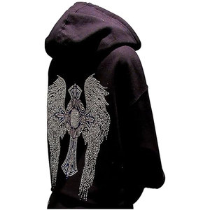 Femmes à la mode strass sweats à capuche en gros mode sweats avec Logo personnalisé 2025 nouveau Design - Product Image 4