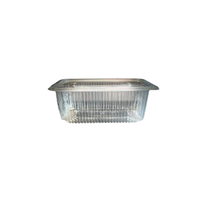 Hevdem 1000 ml <b>Clear</b> Leakproof Plastic Food <b>Container</b> with Flat Lid for Takeaway Packaging - Product Image 1