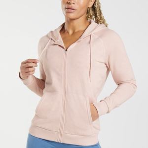 เสื้อฮู้ดผ้าฟลีซแขนยาวสำหรับผู้หญิง, เสื้อฮู้ดผ้าฟลีซแขนยาวมีซิปสำหรับฤดูใบไม้ร่วงฤดูหนาว - Product Image 4