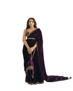 Saree en soie de qualité supérieure pour saree à la mode d'aspect traditionnel indien avec des collections de saree de vêtements de mariage indiens de haute qualité - Product Image 1