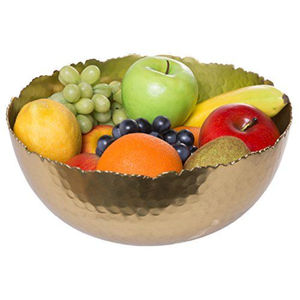 Hammered โต๊ะเสิร์ฟอาหารชามหรูหราโลหะทองแดงชามเสิร์ฟอาหารพรีเมี่ยม Handmade ขนมหวานเสิร์ฟชาม - Product Image 6