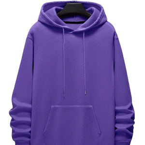 Personalizado para Kangaroo Pocket Fleece Hoodie 100% algodón liso teñido no tejido método hombres invierno transpirable a prueba de viento - Product Image 1