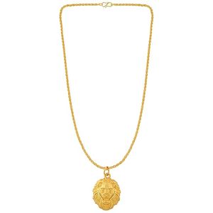 Punk Style Argent Couleur Cheval Conception Boîte Chaîne En Acier Inoxydable Pendentif Collier Bijoux pour Hommes à Basse Côte par HF CRAFTS - Product Image 1