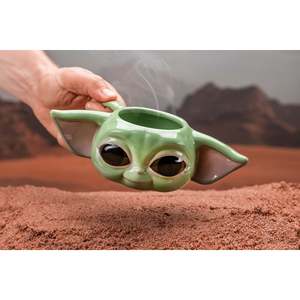 Modern 3D Baby Yoda Design Ceramic <b>Cup</b> 200ml Teacup Lid Microwave Safe Stocked for Business Gifts Personal Use Mandalorian Mug - Product Image 5