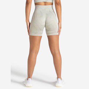 Nouveau Logo Personnalisé en Gros Femmes Scrunch Board Shorts Fitness Gym Yoga Taille Haute Sans Couture Respirant Workout Shorts - Product Image 3