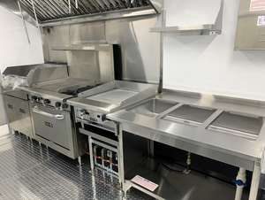 โรงงานผลิตซุ้มขายอาหารเคลื่อนที่ 4 ล้อ สแตนเลสคุณภาพสูง สำหรับขายอาหารเช้า อาหารกลางวัน มันฝรั่งอบ ใช้กลางแจ้ง - Product Image 5