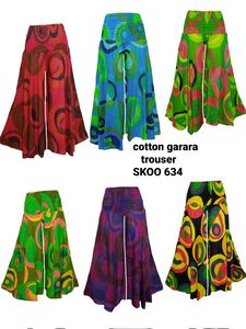 Nouveau pantalon Garara en pur coton en gros à la mode pantalon style sarouel baggy, taille libre, couleurs assorties - Product Image 4