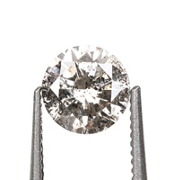 Sparkling Splendor Indian Lab Grown HPHT Salt Pepper Round Brilliant Cut Diamond 0.52 CT 5.1 MM F/VVS Clarity IGI Certificate