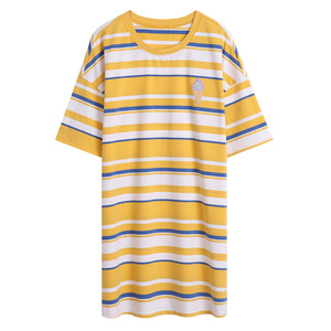 Saleh Enterprises Women Plus Size Premium Jersey Cotton V-neck T-<b>Shirt</b> Streetwear Style Soft Loose Fit Casual Summer Short - Product Image 3