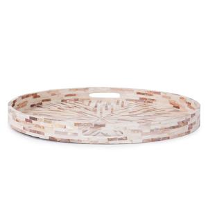 Plateaux de service élégants en nacre, faits à la main, en bois et en acrylique, plateau de présentation alimentaire pour la maison, de haute qualité, vente en gros - Product Image 2