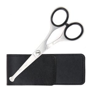 กรรไกรตัดผมจมูกสเตนเลสเกรด + พับได้ด้วยมือขวาพร้อมกระเป๋าสีดำ - Product Image 2