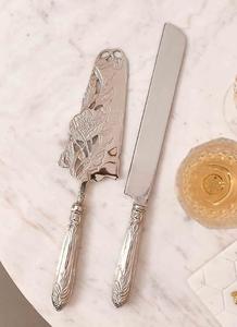 Vintage Elegant Silver <b>Cake</b> Knife and Server Set <b>Cake</b> Tools For Wedding Bridal Gift Anniversary Party <b>Supplies</b> <b>Decoration</b> - Product Image 5