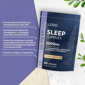 Kapsul Chamomile tidur berkualitas tinggi kapsul l-triptofan Sunwind Premium suplemen Ksm-66 Ashwagandha kapsul untuk tidur - Product Image 2