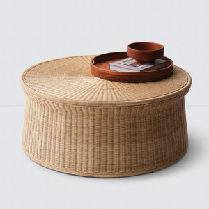 New Design Natural Handmade Rattan Coffee <b>Table</b>, Decorative <b>Table</b> for Living Room Decoration, Made in Vietnam - Product Image 2