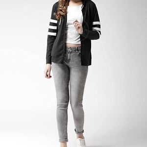 Sudadera con Capucha para Mujer, 100% Algodón, con Cierre, de Secado Rápido, Manga Larga, para Invierno, en Oferta - Product Image 4