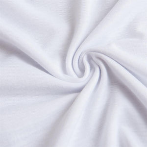 เสื้อยืดเอวลอยคอกลมผู้หญิงผ้าคอตตอน100% ระบายอากาศได้ดีเป็นมิตรกับสิ่งแวดล้อมสีพื้นพิมพ์ลายพัฟถัก - Product Image 2