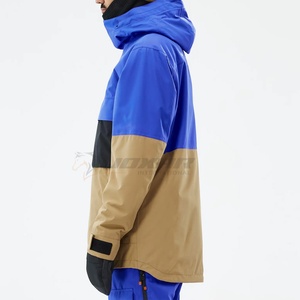 Chaqueta de esquí con diseños personalizados para hombre, chaqueta impermeable con aislamiento, a prueba de viento, trajes de esquí para Snowboard, chaqueta con capucha - Product Image 3