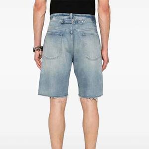 Pantalones cortos deportivos para hombre de 360 GSM personalizados para Fitness Cargoshorts pantalones cortos de gran tamaño con lavado ácido para hombre Pantalones cortos cómodos transpirables OEM - Product Image 4