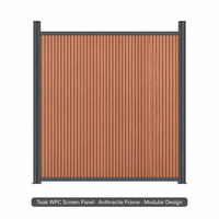 WPC-groefpaneel voor schutting, wand, achtertuin, binnenplaats, villa, privacy en decoratie