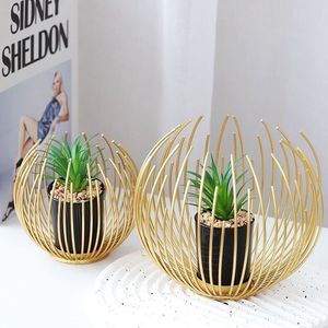 Vase à fleurs en métal de style boule moderne de luxe pour la décoration de mariage d'hôtel à la maison Vase à fleurs en métal Pots et vases à fleurs en métal - Product Image 3