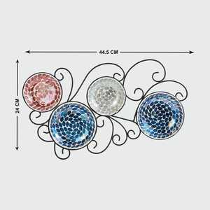 Premium Iridescent Mosaic Glass Wall <b>Candle</b> Holder Set Metal Tealight <b>Sconce</b> For Elegant Boutique Hotel Home Wedding Decor Rooms - Product Image 3